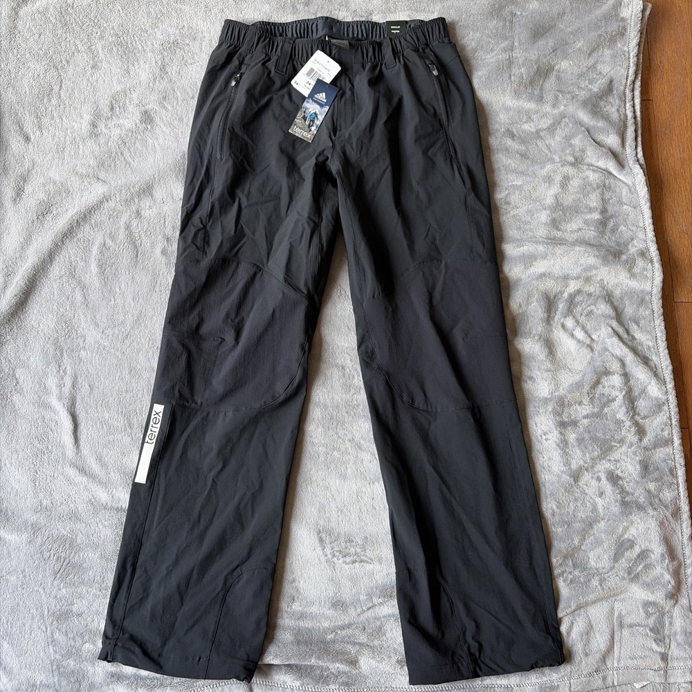 Adidas Terrex Multi Pants‎ Black Leg Stretch Pockets S09337 Men Size 34 NWT